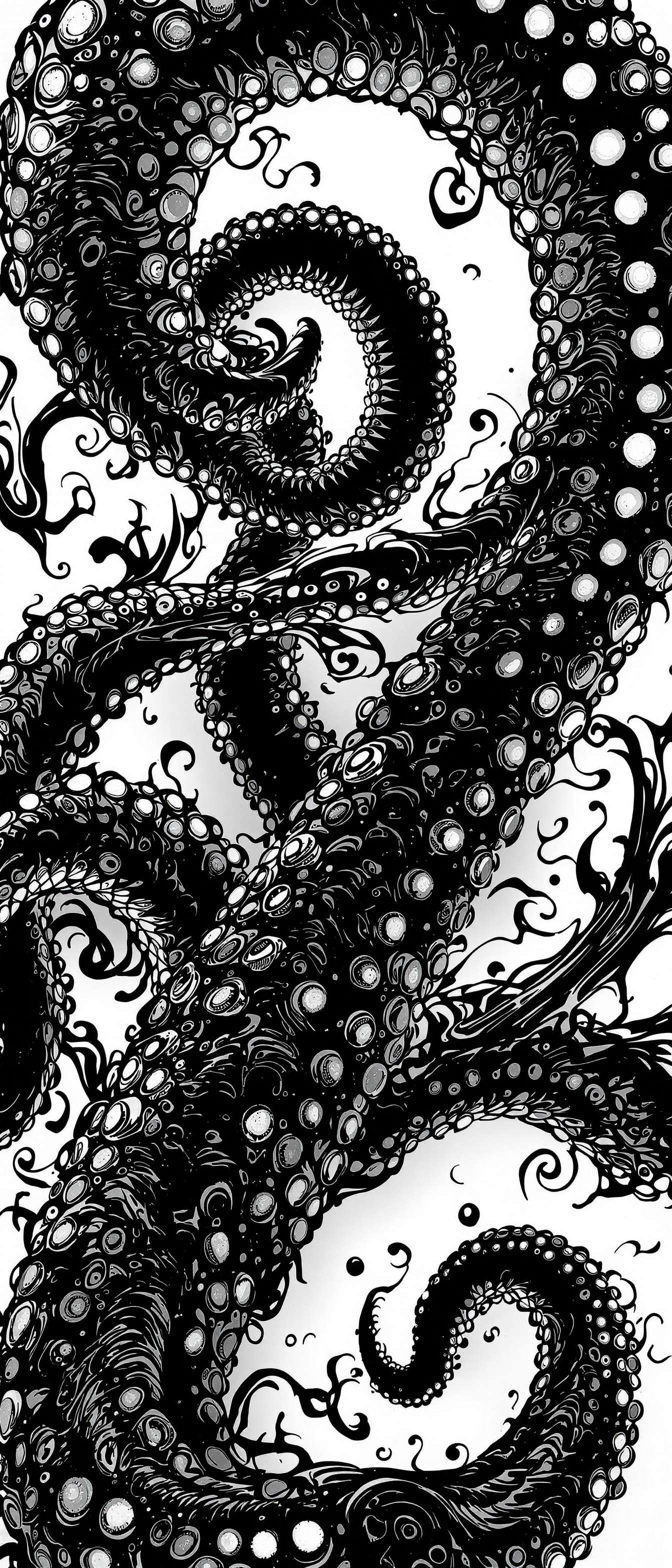 Intricately Textured Kraken Tentacles Phone Case