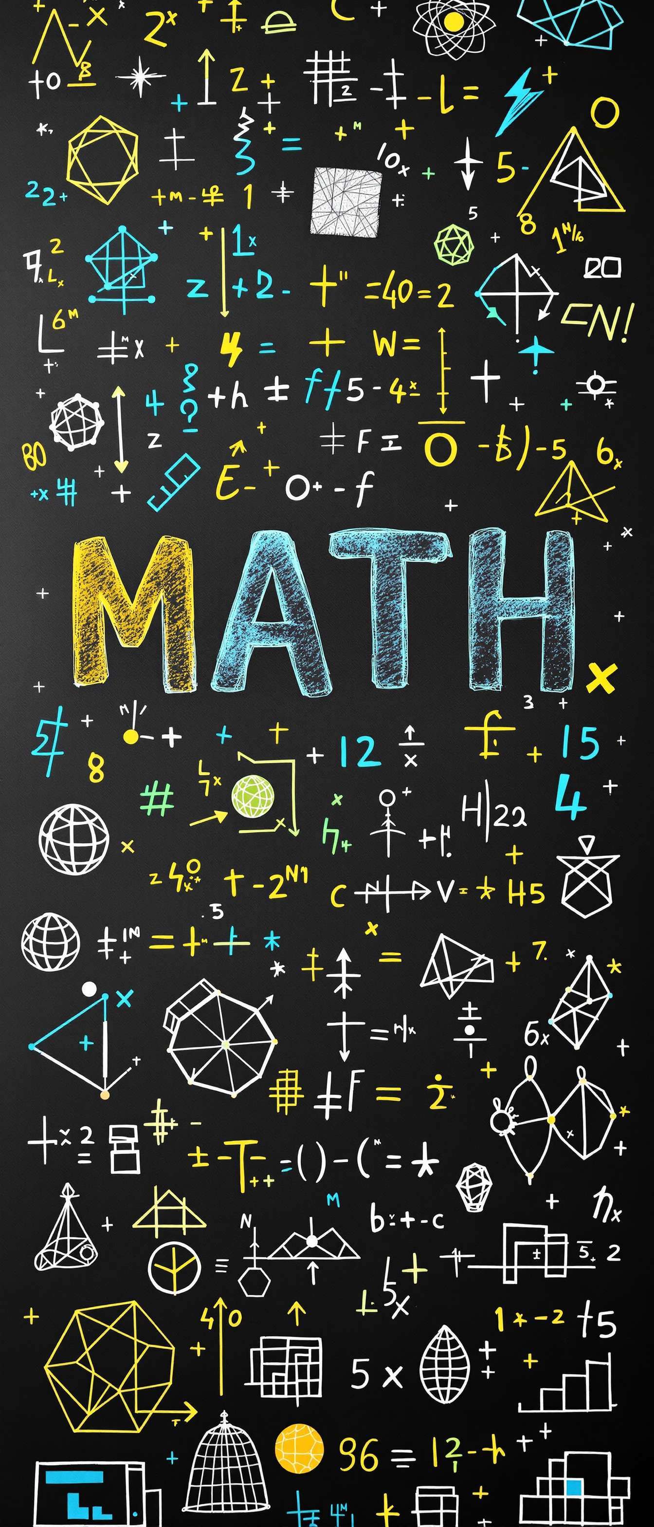 Chalkboard Math Patterns Phone Case Chalkboard Math Patterns Phone Case