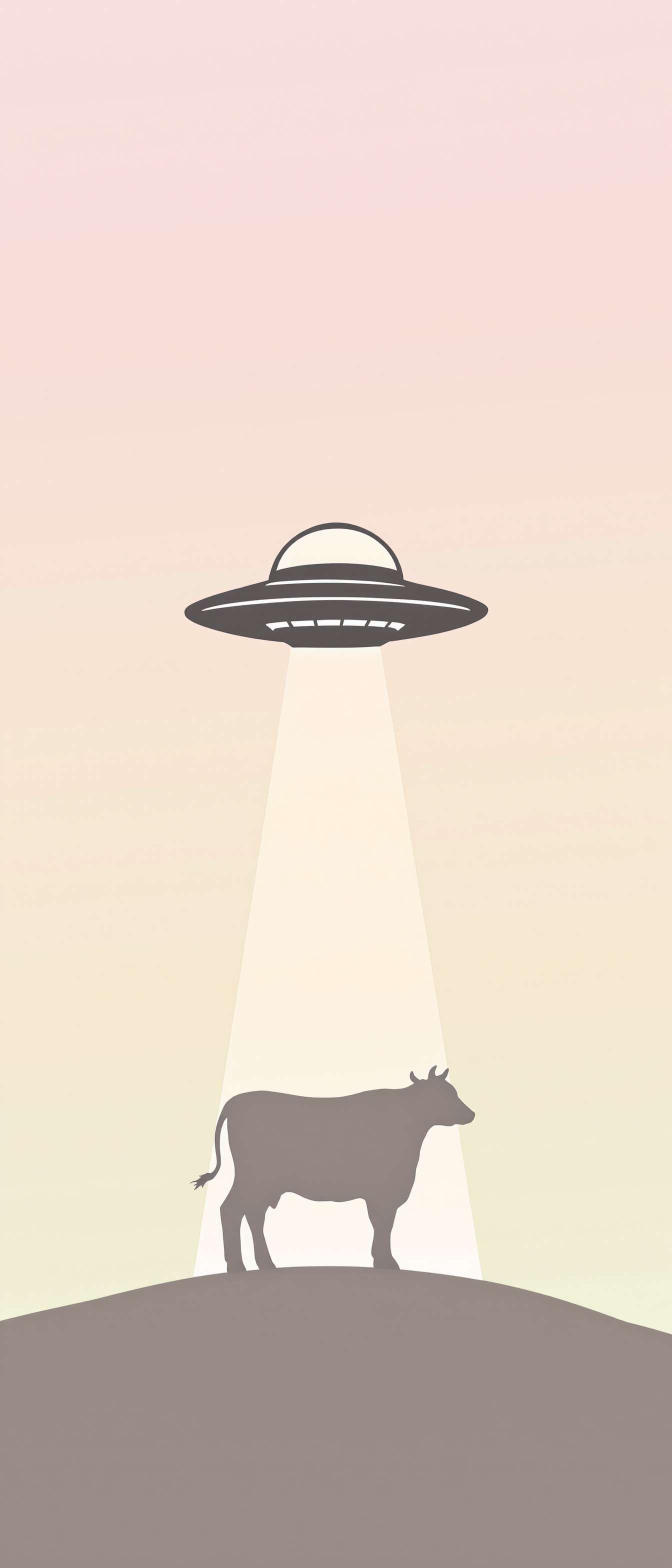 Minimalist UFO Cow Abduction Phone Case Minimalist UFO Cow Abduction Phone Case