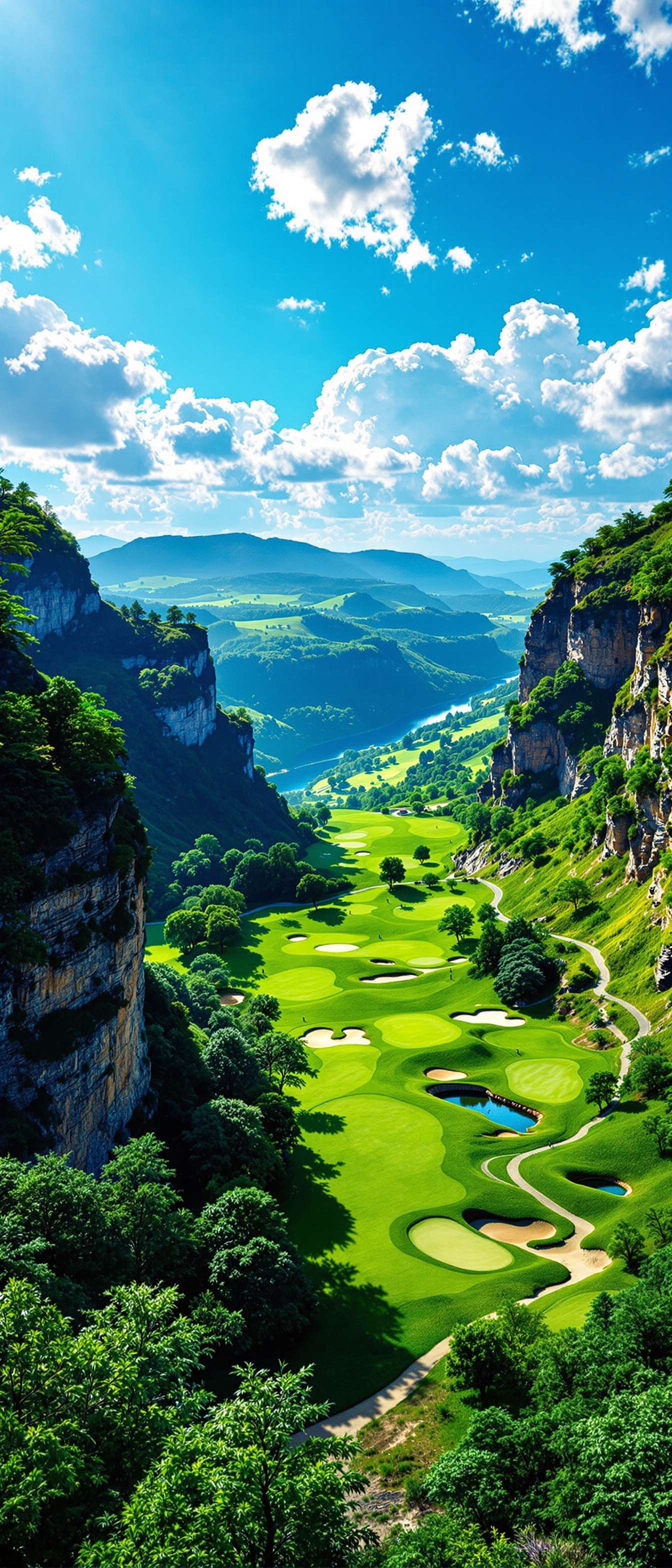 Dramatic Golf Course Landscape Phone Case