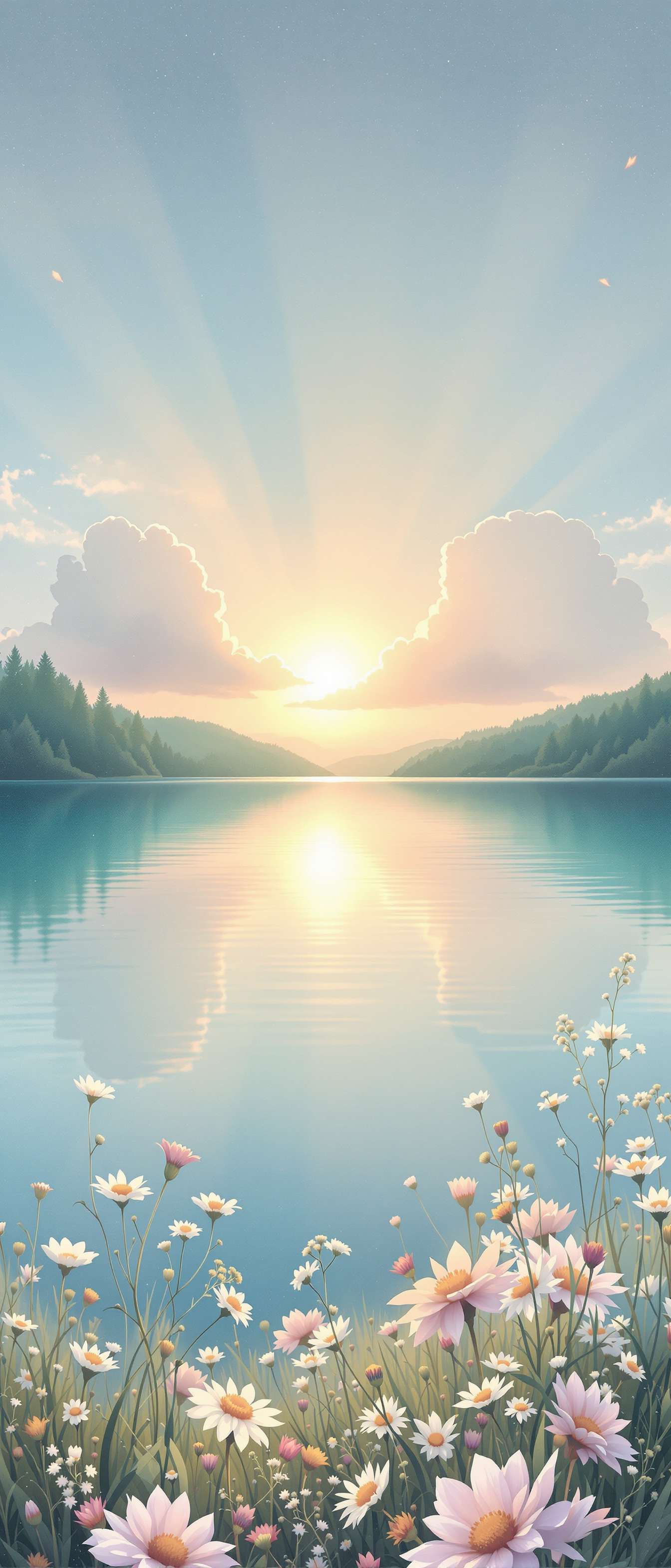 Serene Nature and Sunrise Phone Case Serene Nature and Sunrise Phone Case