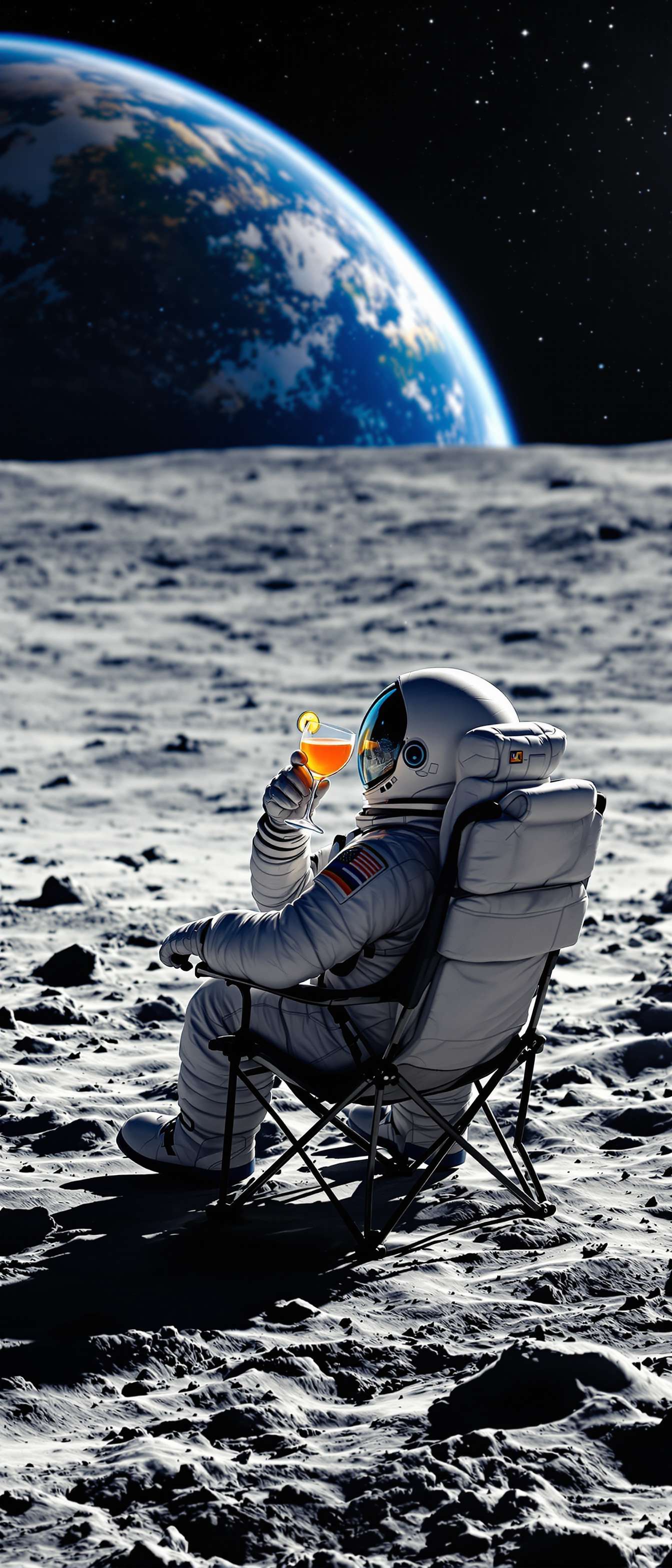 Astronaut Relaxing on the Moon Phone Case Astronaut Relaxing on the Moon Phone Case