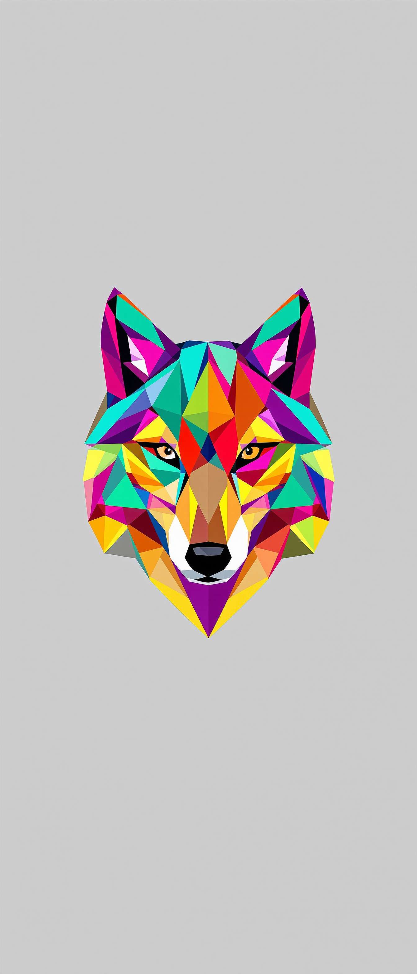 Vibrant Geometric Wolf Design Phone Case Vibrant Geometric Wolf Design Phone Case