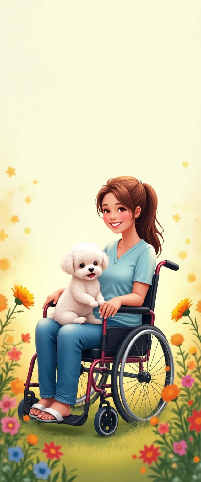 Maltipoo and Wheelchair Companion Phone Case