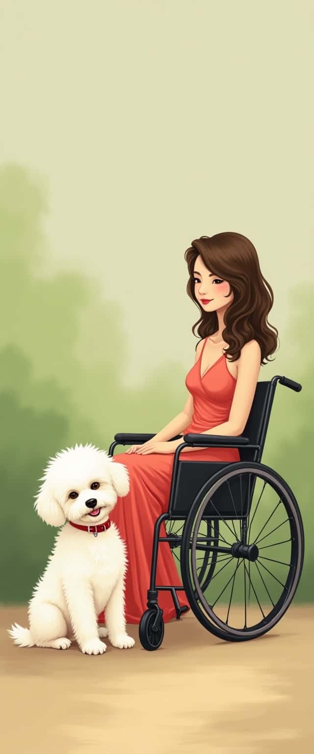 Elegant Woman with Maltipoo Dog Phone Case