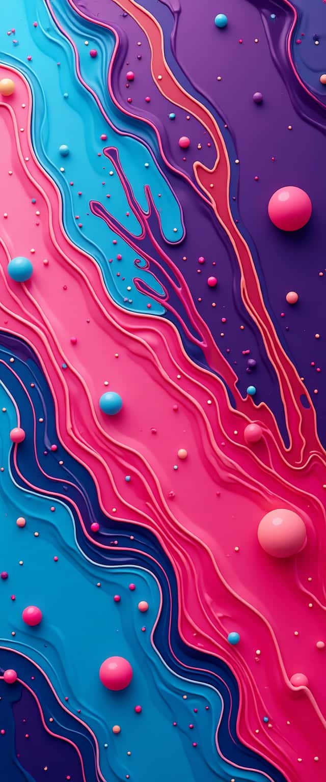 Playful Fluid Color Design Phone Case Playful Fluid Color Design Phone Case