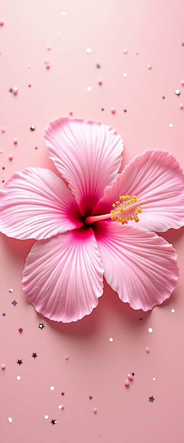 Glossy Tropical Hibiscus Phone Case