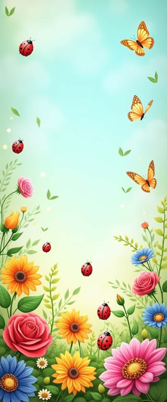 Floral and Butterfly Garden Phone Case Floral and Butterfly Garden Phone Case
