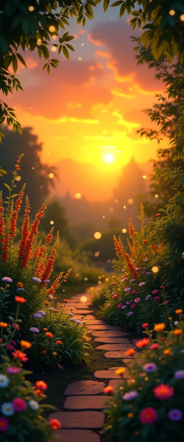 Enchanting Sunset Pathway Phone Case