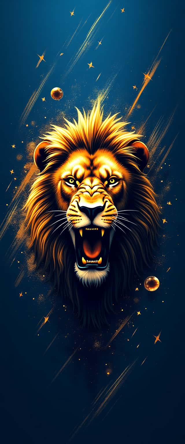 Majestic Lion in Space Phone Case Majestic Lion in Space Phone Case