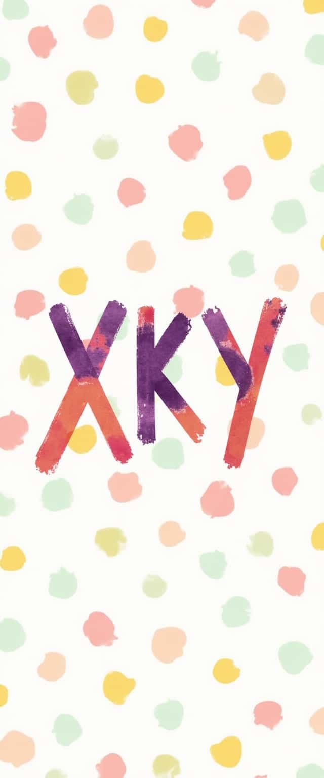 Playful XKY Letter Case Design Phone Case
