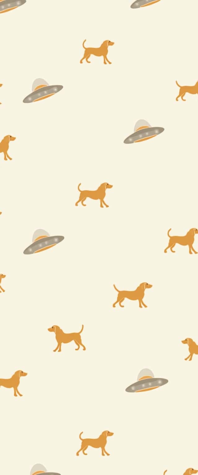 UFO Dog Abduction Pattern Phone Case UFO Dog Abduction Pattern Phone Case