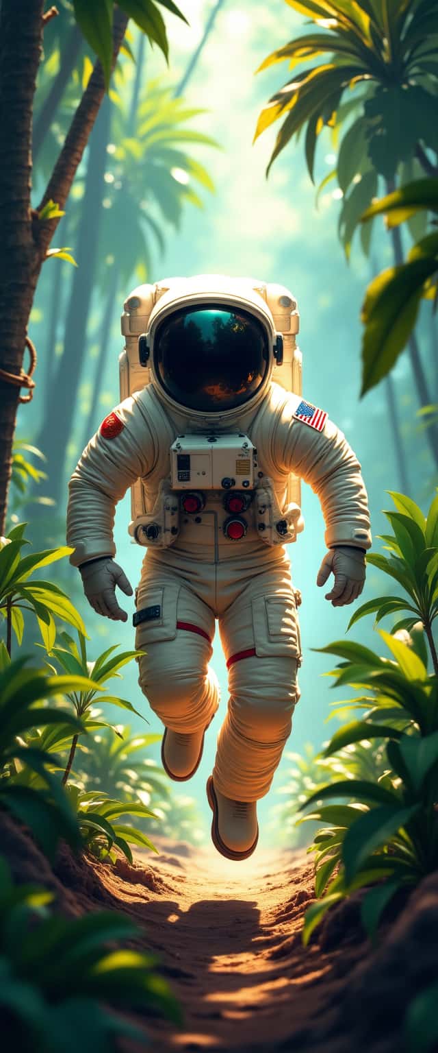 Astronaut in Jungle Adventure Phone Case Astronaut in Jungle Adventure Phone Case