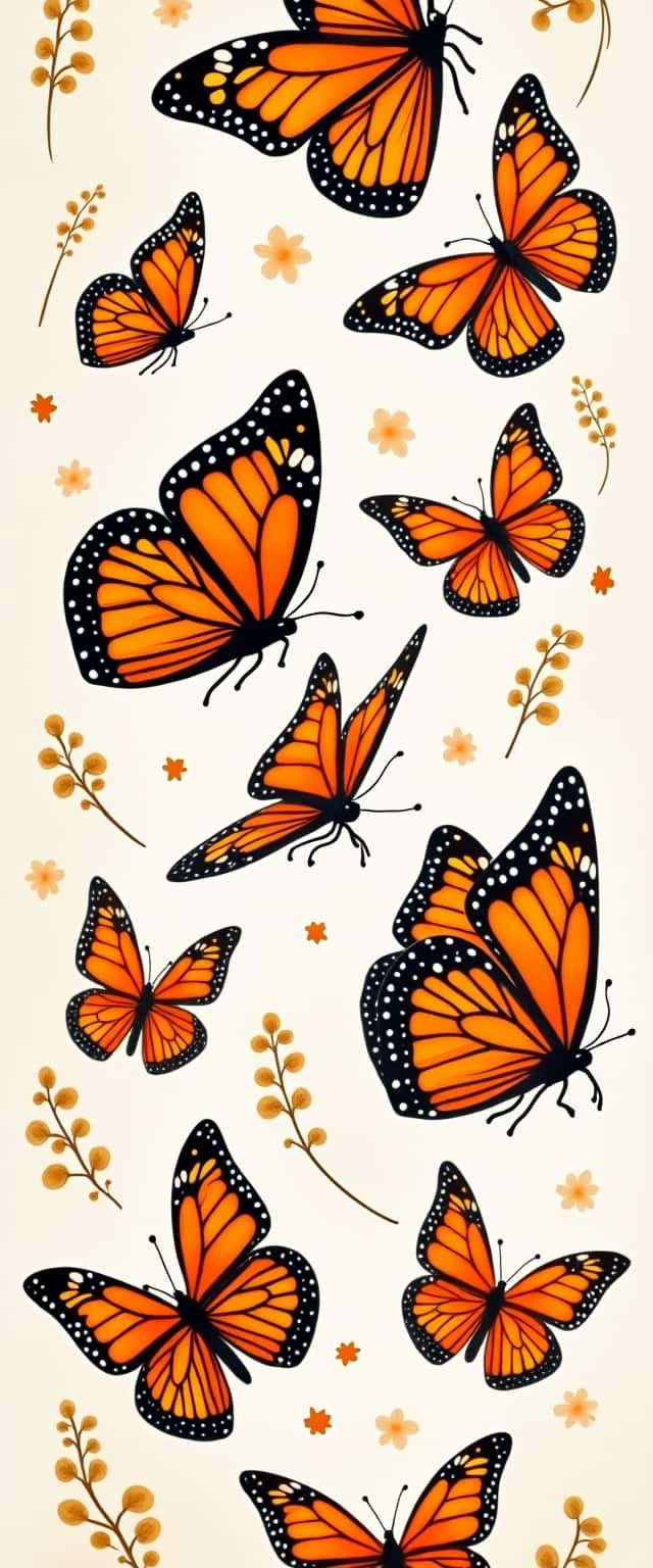 Vibrant Monarch Butterfly Phone Case