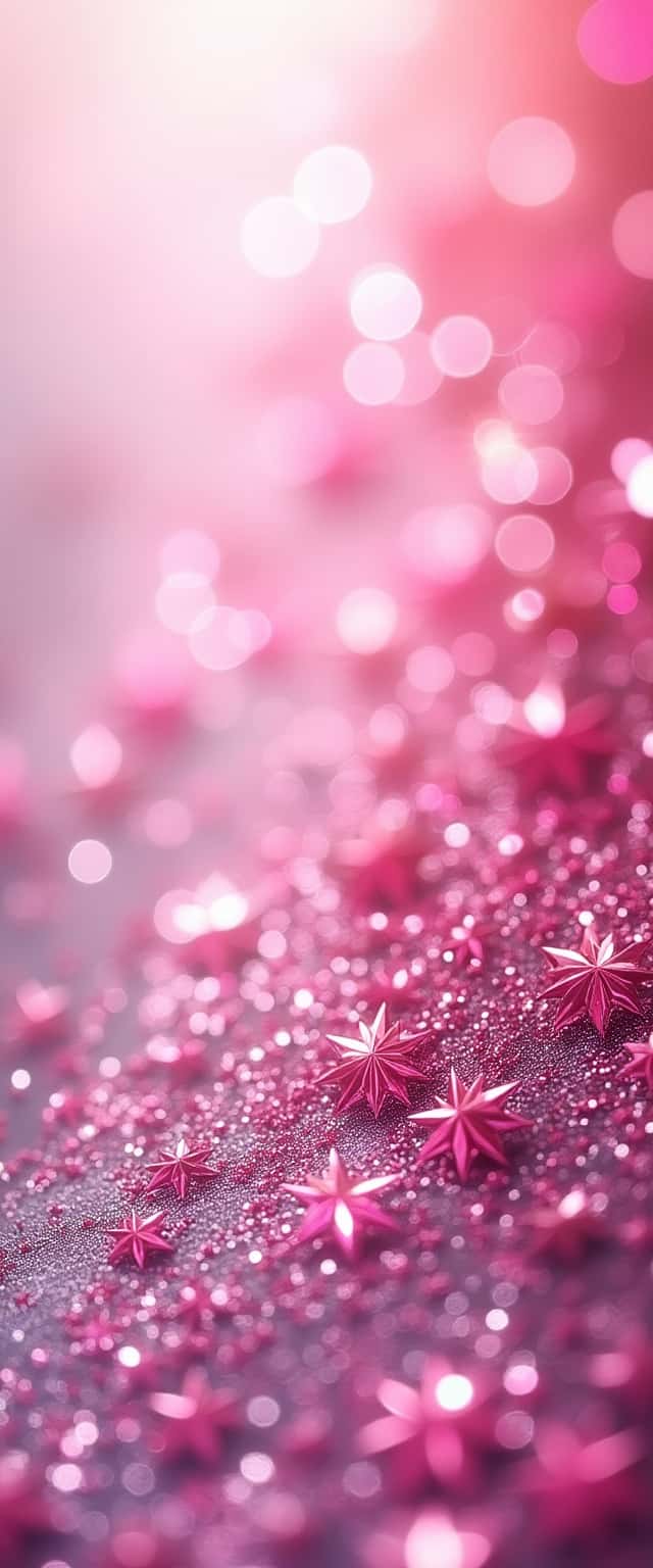 Sparkly Pink and Silver Phone Case