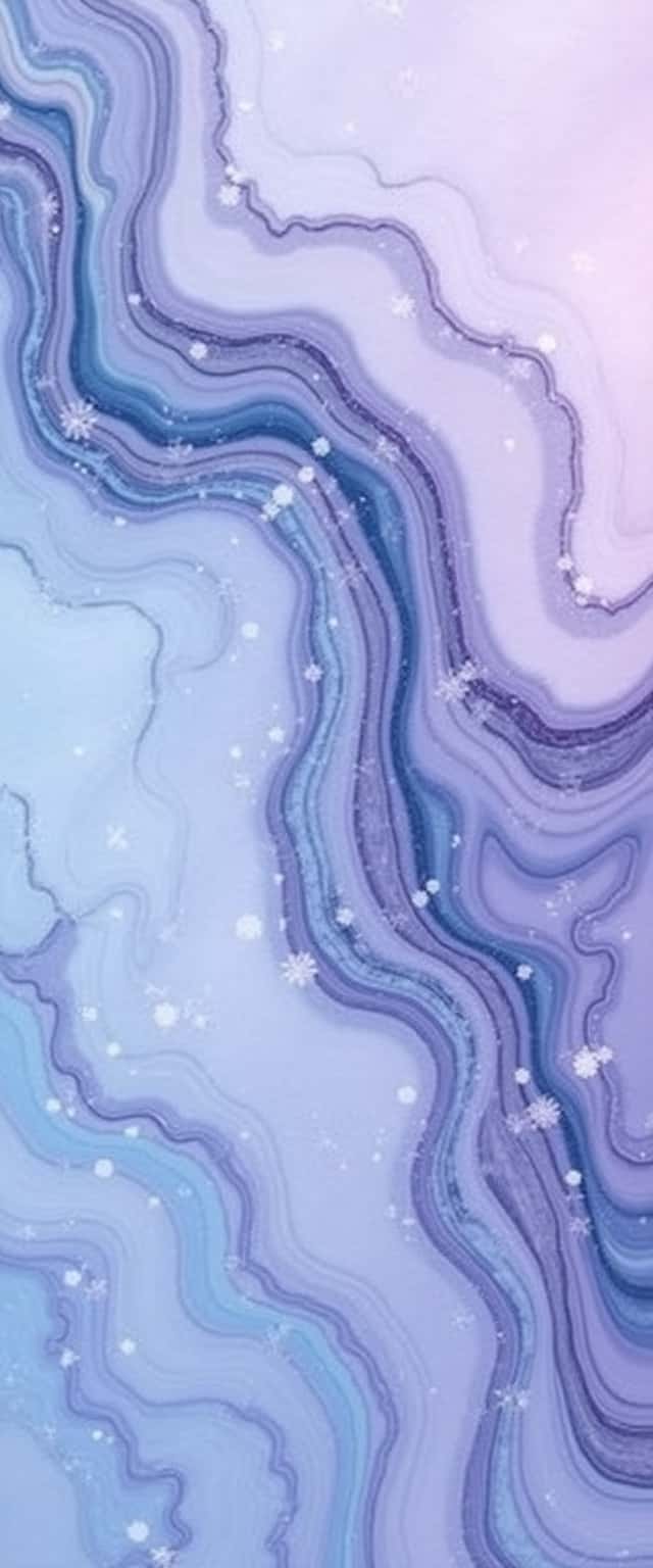 Lavender and Light Blue Marble Phone Case