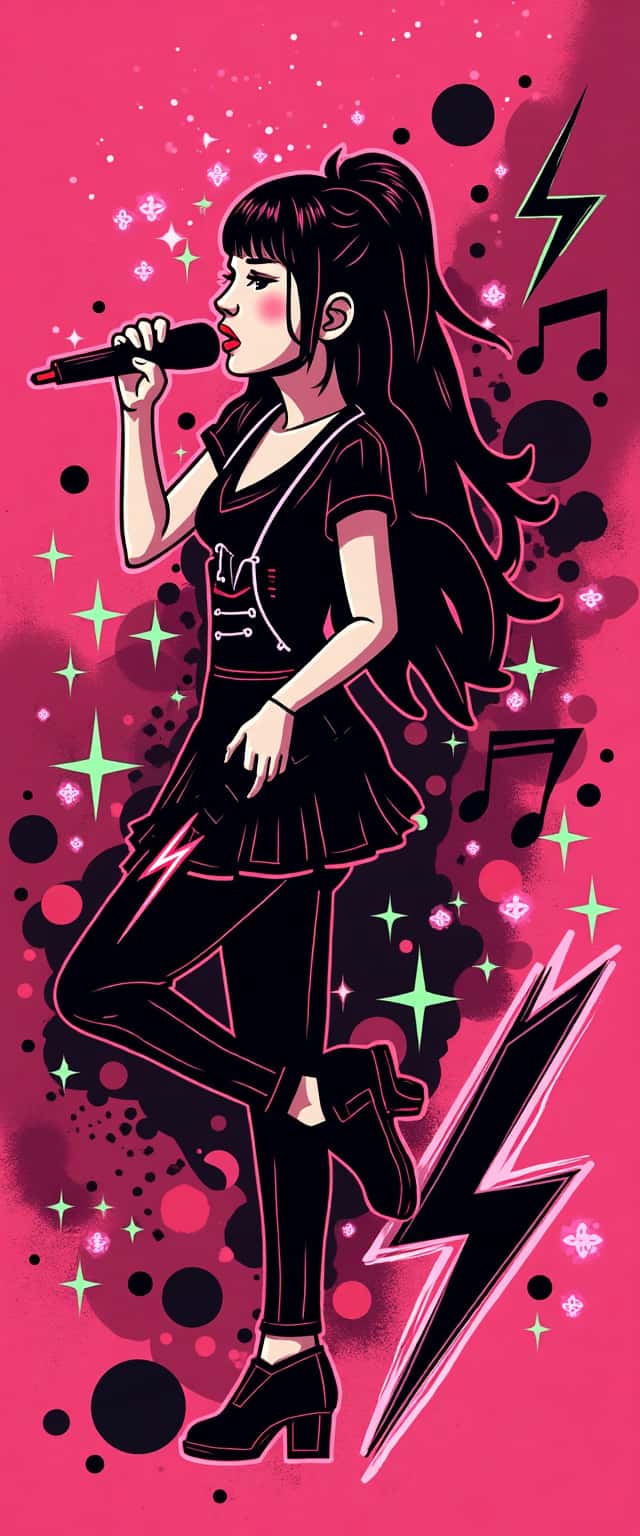 Pop Star Singer Illustration Phone Case