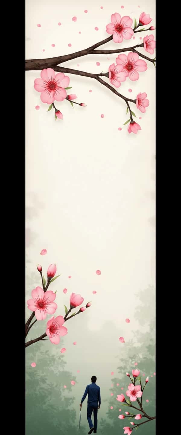 Cherry Blossom Zen Garden Design Phone Case Cherry Blossom Zen Garden Design Phone Case