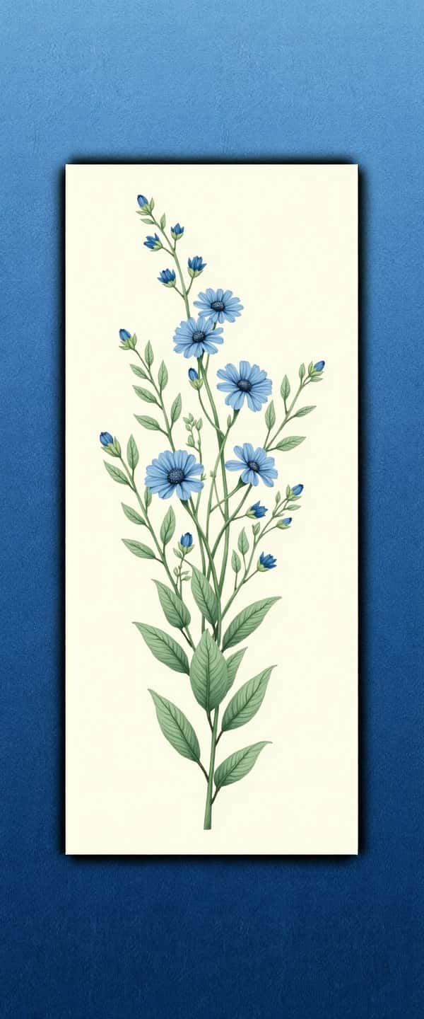 Vintage Blue Floral Phone Case