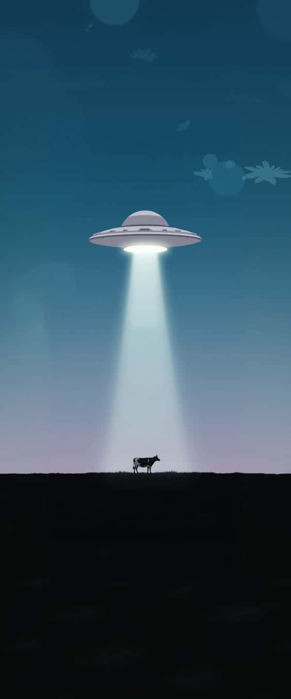 Minimalist UFO Cow Abduction Phone Case Minimalist UFO Cow Abduction Phone Case