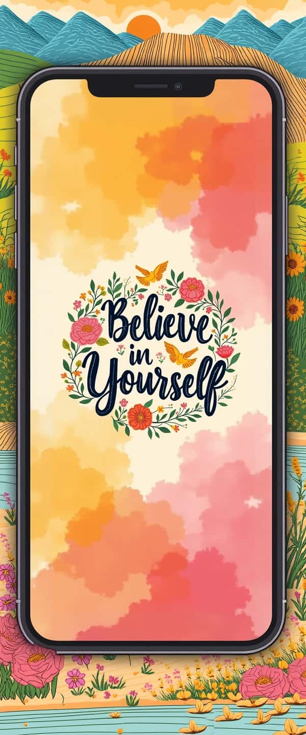 Motivational Floral Design Phone Case Motivational Floral Design Phone Case