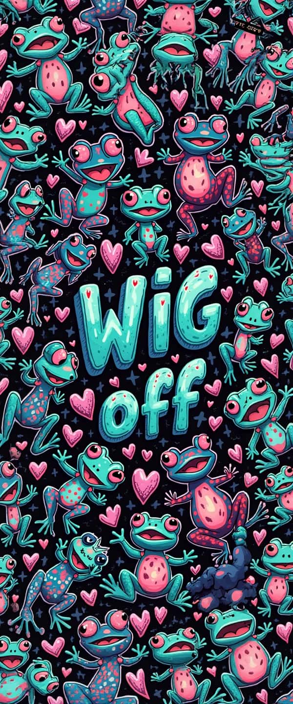 Chaotic Maximalist Frog Phone Case Chaotic Maximalist Frog Phone Case