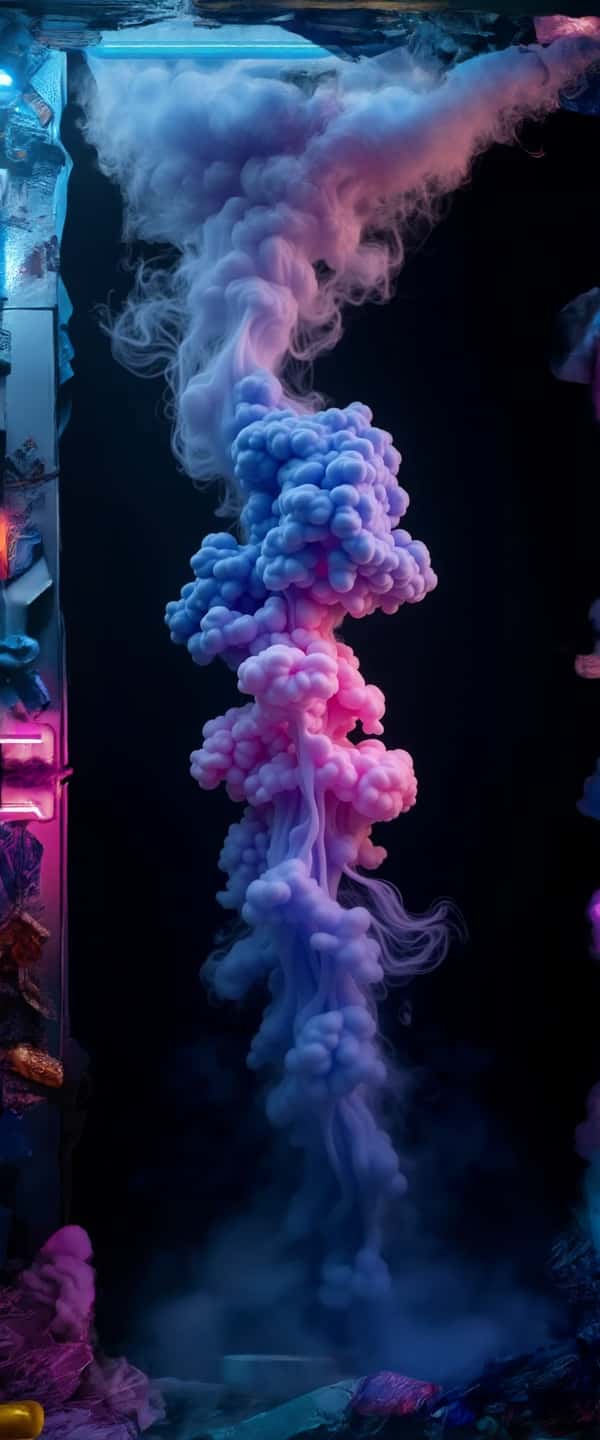 Vapor Cloud with Neon Illumination Phone Case Vapor Cloud with Neon Illumination Phone Case