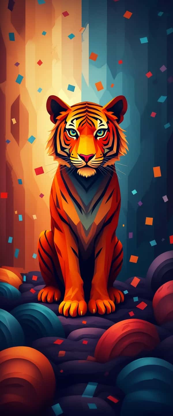 Geometric Tiger Illustration Phone Case Geometric Tiger Illustration Phone Case
