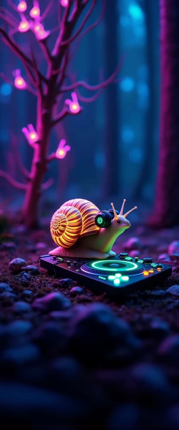 DJ Snail in Surreal Forest Phone Case DJ Snail in Surreal Forest Phone Case