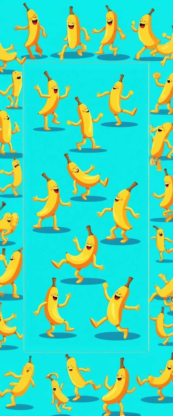 Dancing Cartoon Bananas Design Phone Case Dancing Cartoon Bananas Design Phone Case