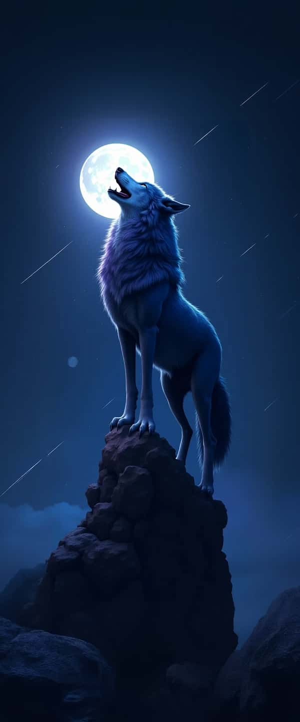 Fierce Howling Wolf on Cliff Phone Case Fierce Howling Wolf on Cliff Phone Case