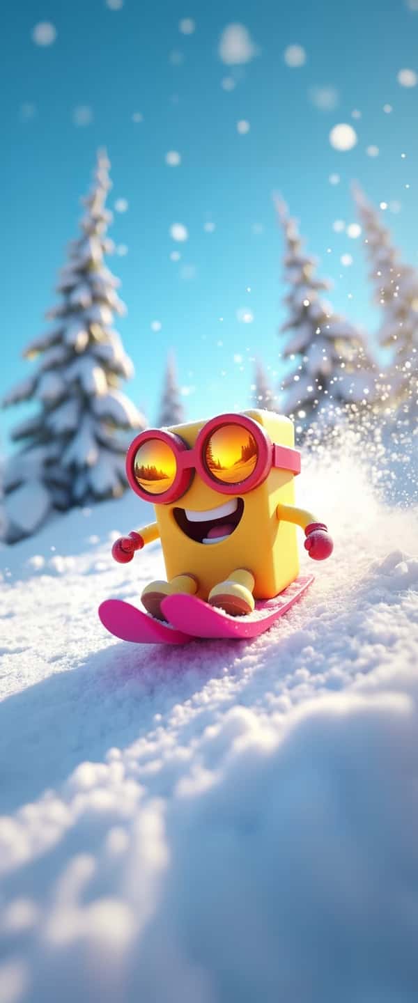 Cheerful Butter on Neon Sled Phone Case Cheerful Butter on Neon Sled Phone Case