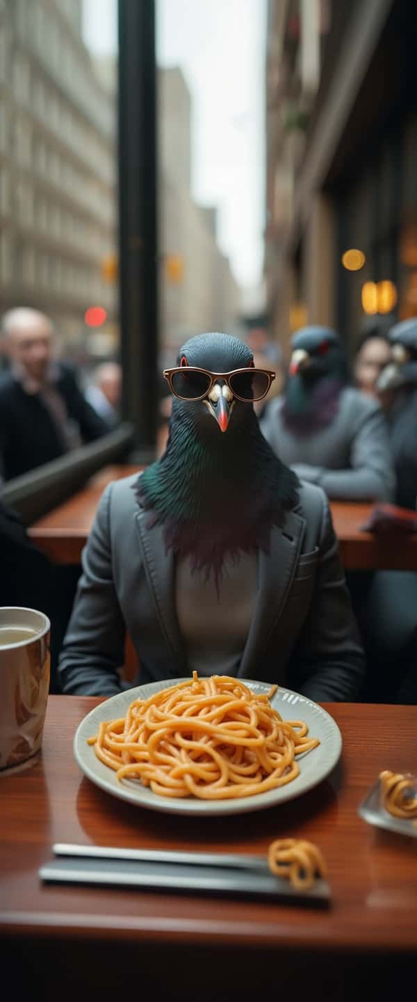 Pigeons in Suits Dining Illustration Phone Case Pigeons in Suits Dining Illustration Phone Case