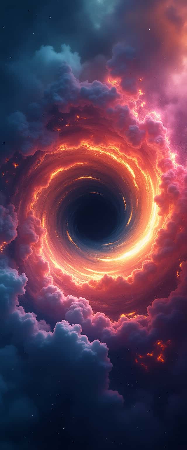 Galactic Whirlpool and Black Hole Phone Case Galactic Whirlpool and Black Hole Phone Case