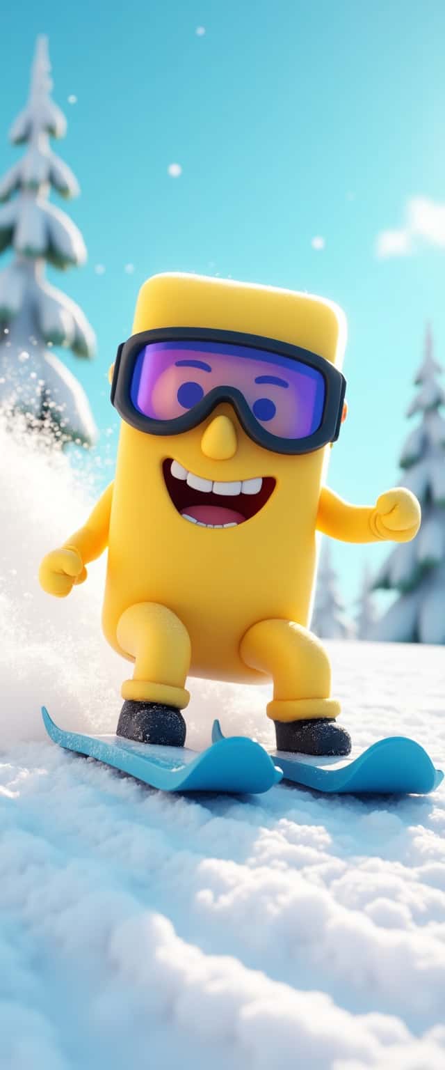 Cheeky Butter Snow Sledder Phone Case