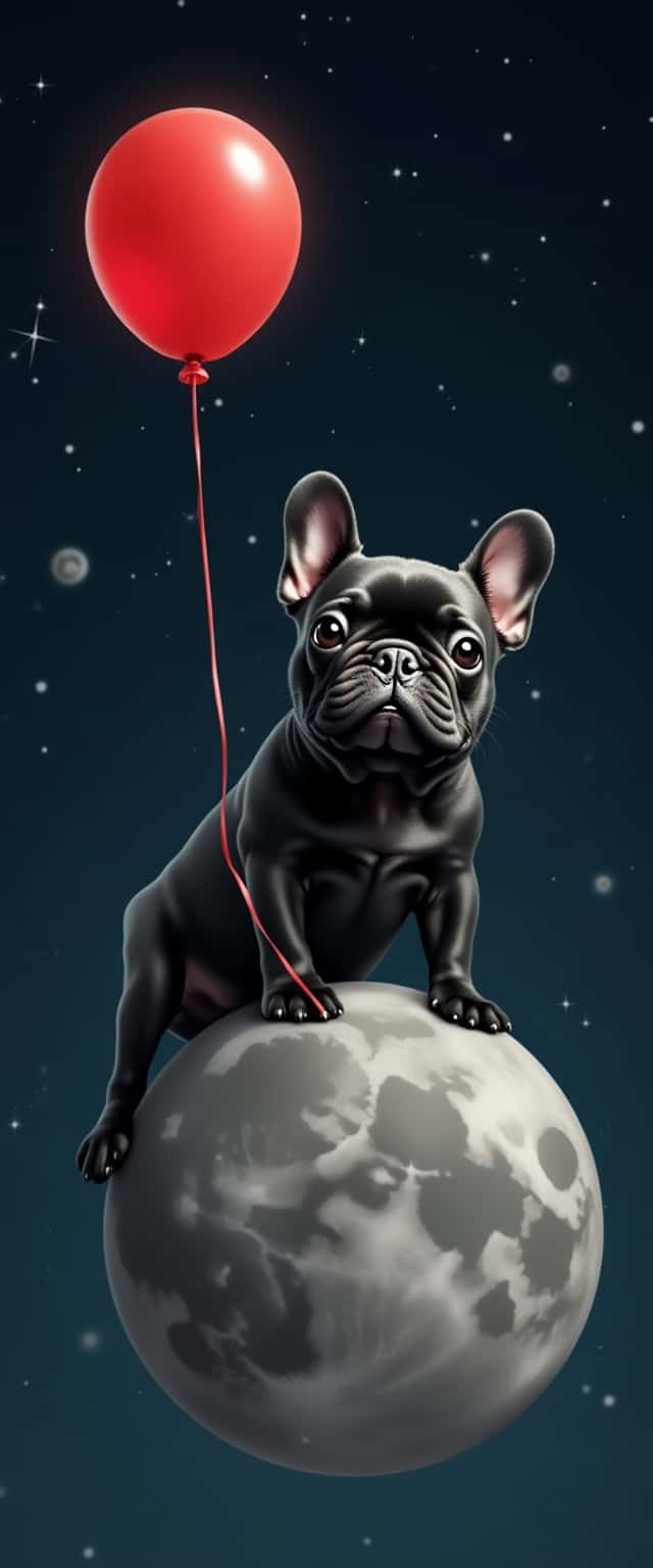 French Bulldog in Space Phone Case