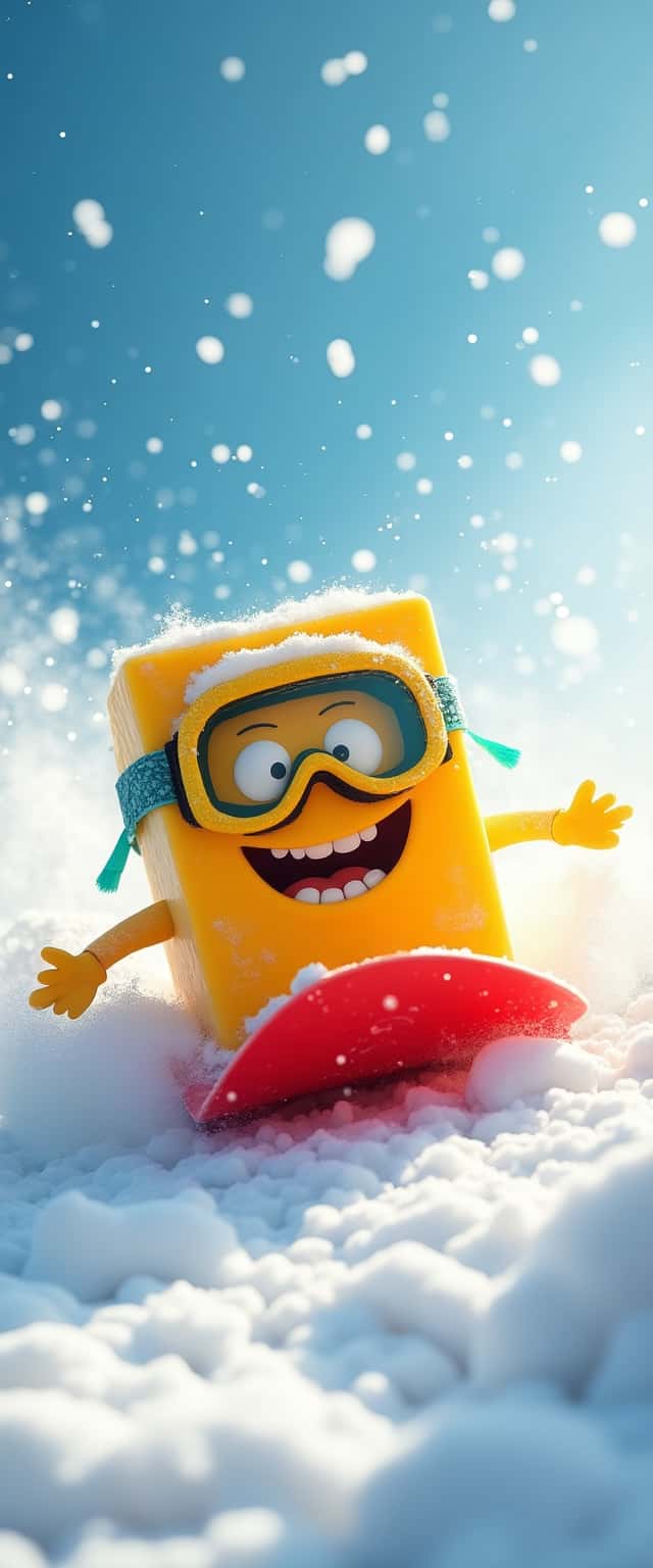 Cheeky Butter Skiing on Sled Phone Case Cheeky Butter Skiing on Sled Phone Case