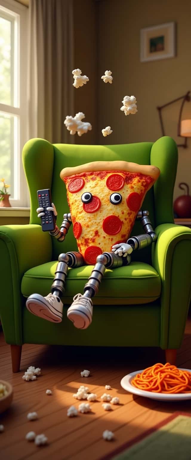 Humanoid Pizza Slice in Living Room Phone Case Humanoid Pizza Slice in Living Room Phone Case