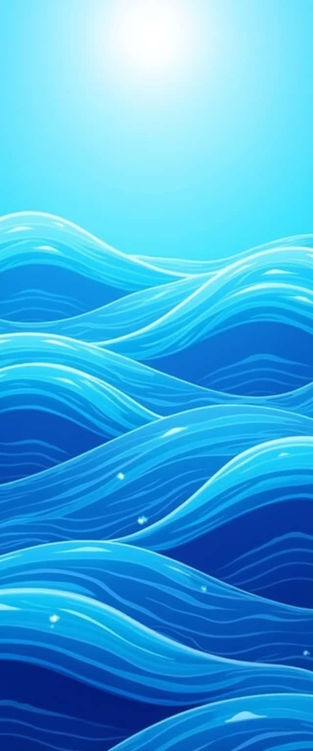 Electric Blue Wave Patterns Phone Case Electric Blue Wave Patterns Phone Case