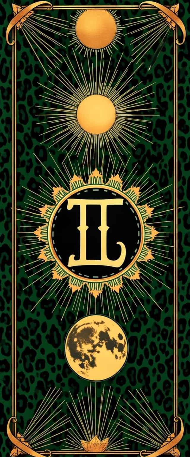 Gemini Symbol with Celestial Elements Phone Case