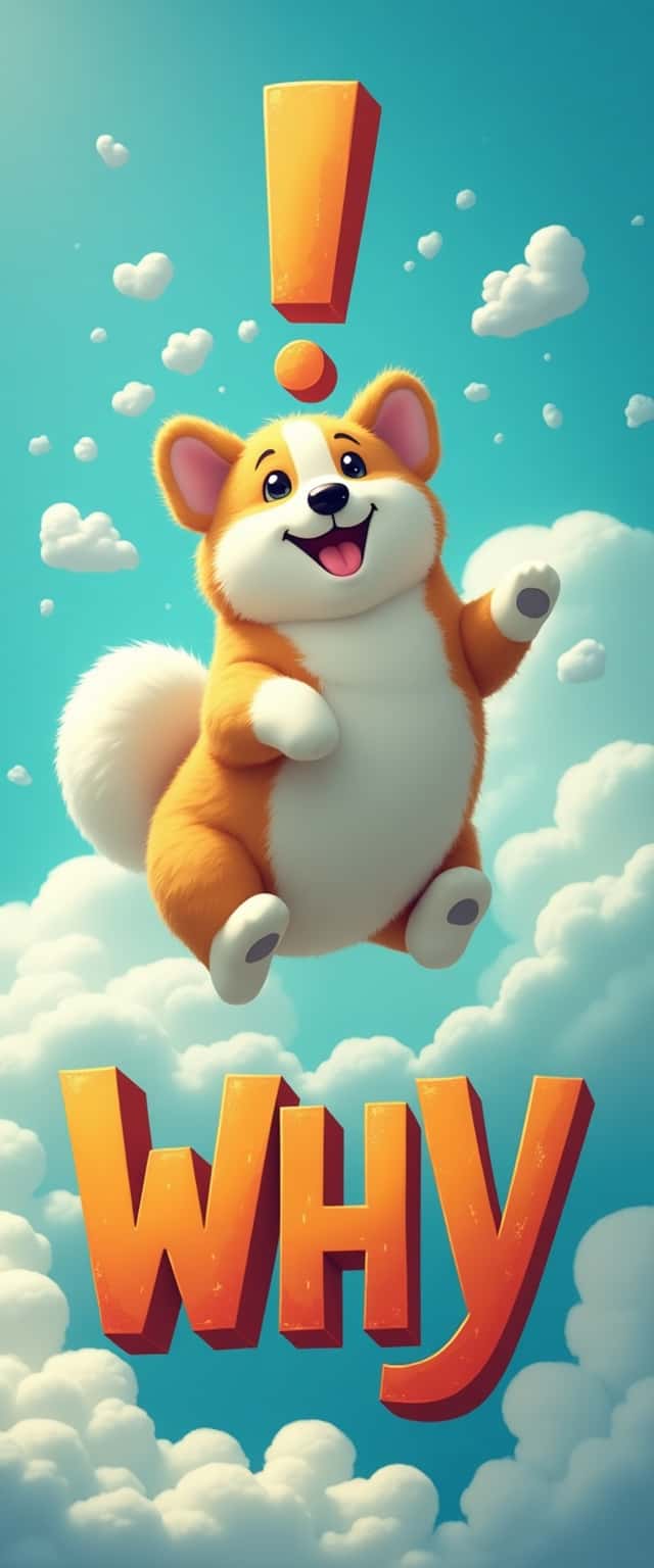 Corgi Floating in Sky Phone Case Corgi Floating in Sky Phone Case