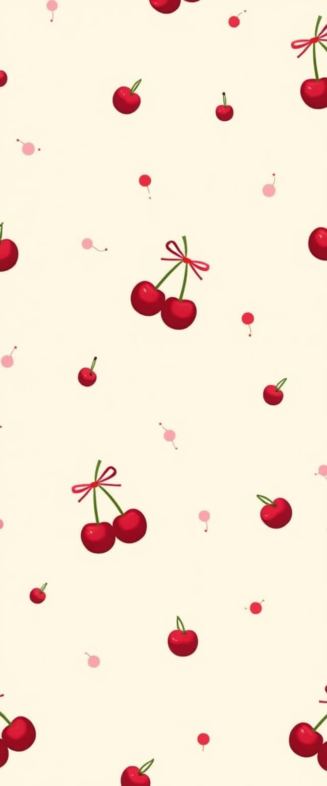 Kawaii Cherry Pattern Design Phone Case Kawaii Cherry Pattern Design Phone Case