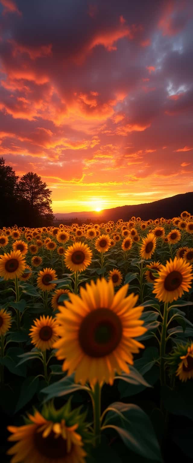 Sunflower Field at Sunset Phone Case Sunflower Field at Sunset Phone Case