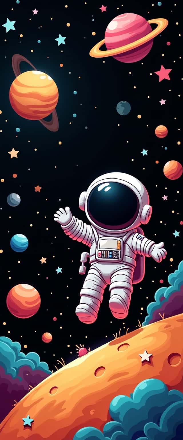 Jolly Astronaut in Space Phone Case