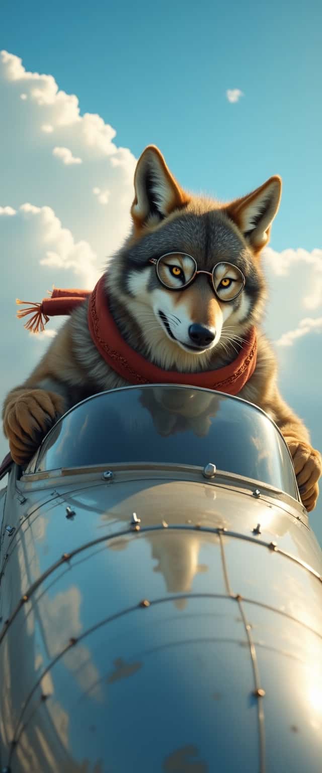 Aviator Wolf Pilot Design Phone Case Aviator Wolf Pilot Design Phone Case