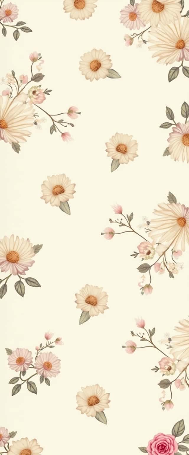 Pastel Floral Pattern Design Phone Case