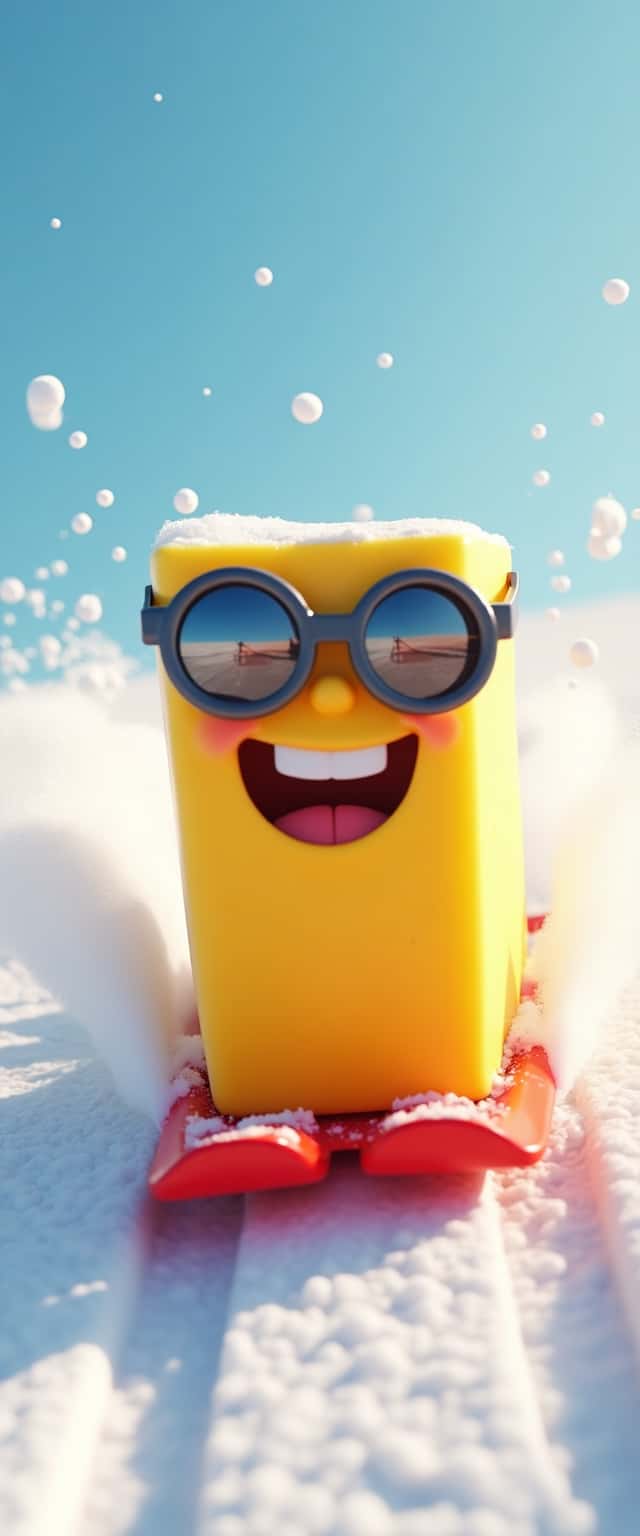 Mischievous Butter on Sled Phone Case