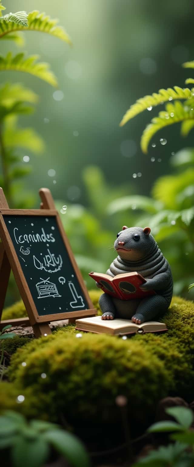 Tardigrade Reading Scene Phone Case Tardigrade Reading Scene Phone Case