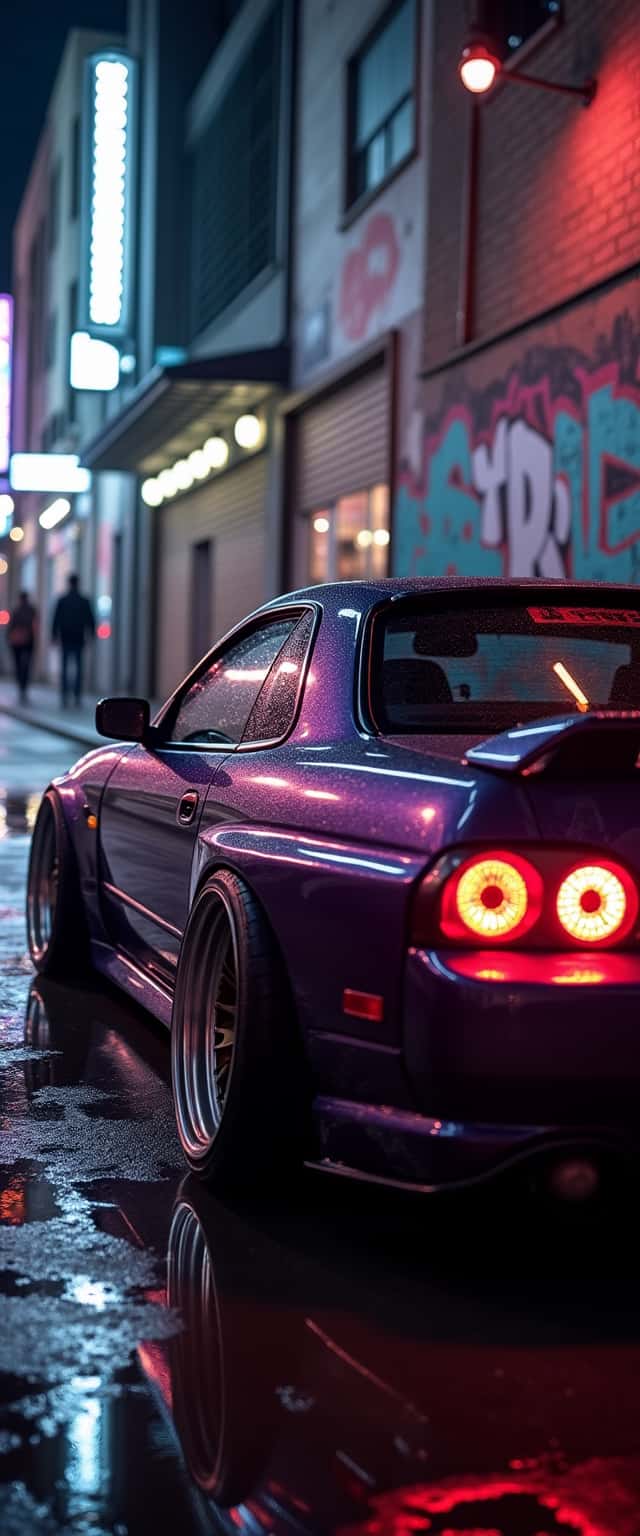 Neon JDM Street Scene Phone Case Neon JDM Street Scene Phone Case