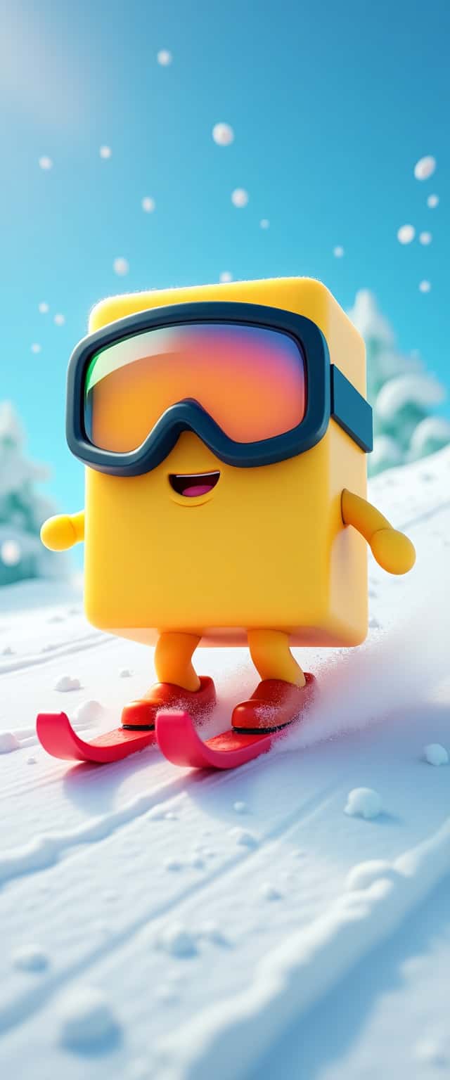 3D Butter Racing on Sled Phone Case